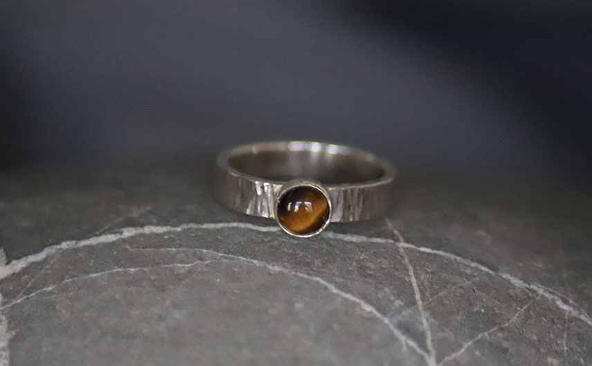Tigers eye ring